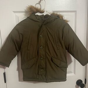 GAP olive green winter jacket size 4
